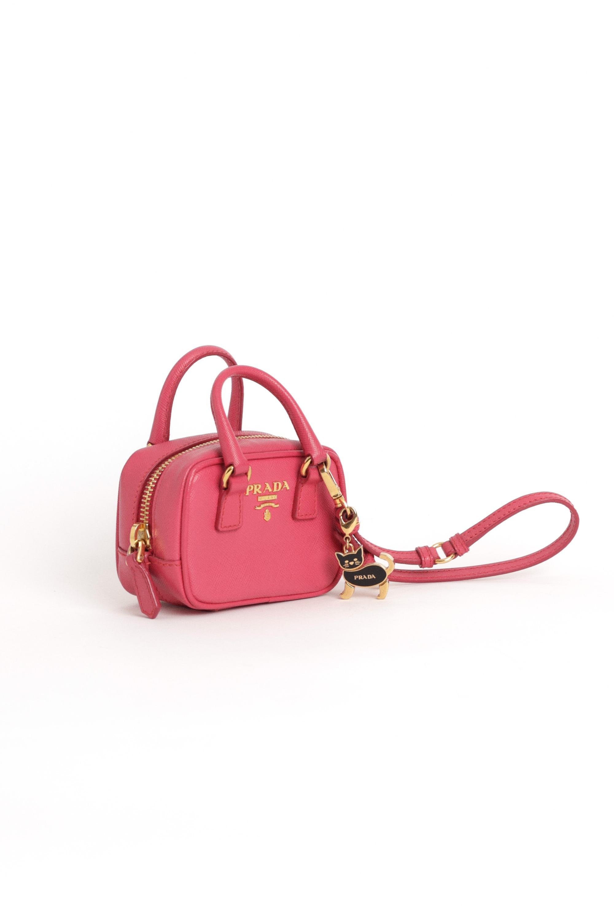Pink Prada Late 2010’s Mini Tamaris Bag For Sale