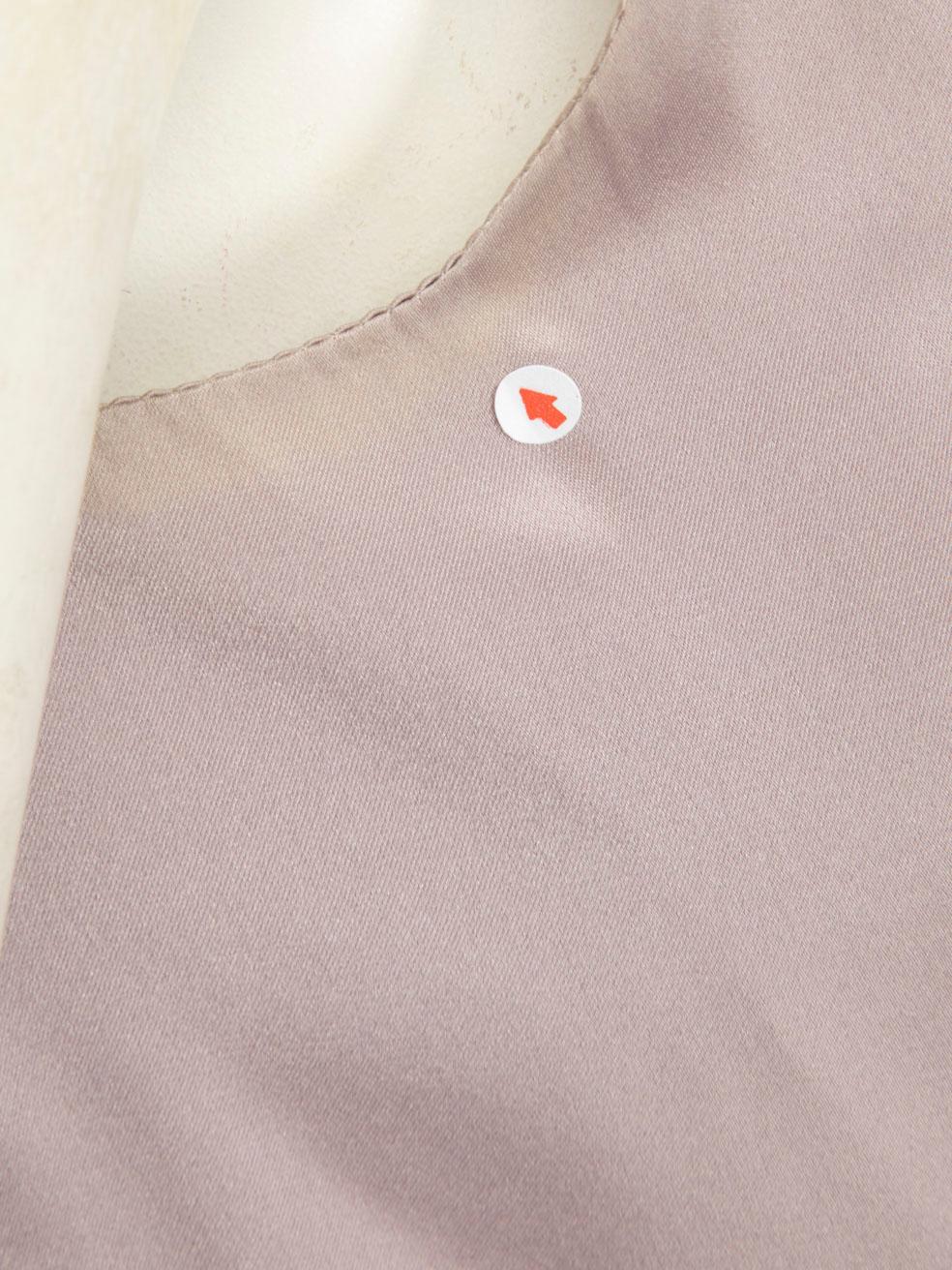 Women's Prada Lavender Silk Pleated Tie Detail Dress Size S For Sale