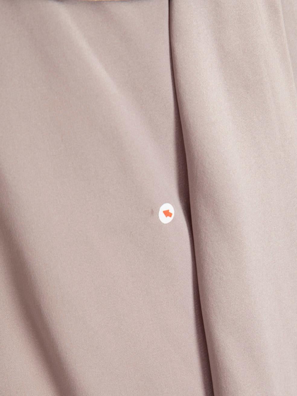 Prada Lavender Silk Pleated Tie Detail Dress Size S For Sale 4