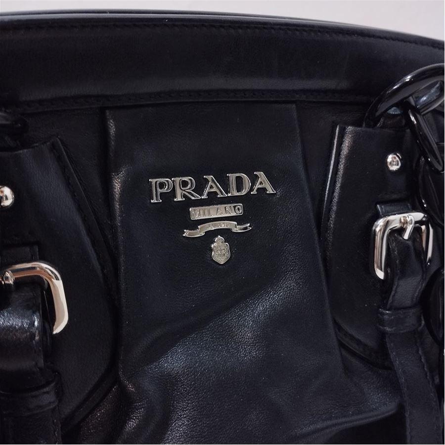 Black Prada Leather bag size Unica