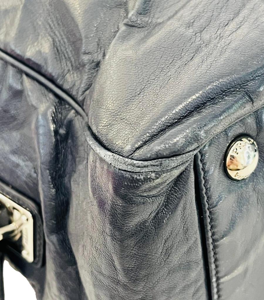 Prada Leather Bauletto Bag 5