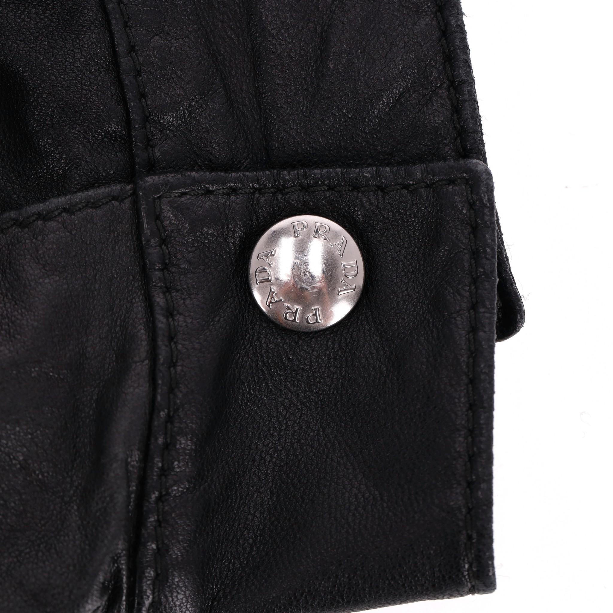 Prada Leather Bomber Jacket For Sale 1