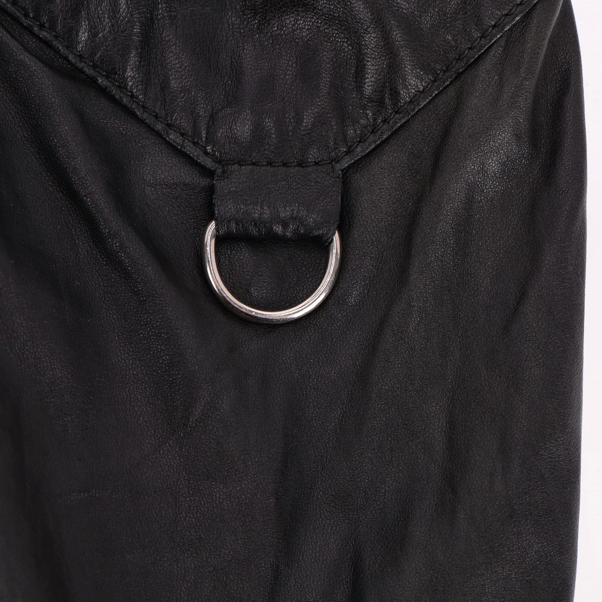 Prada Leather Bomber Jacket For Sale 2