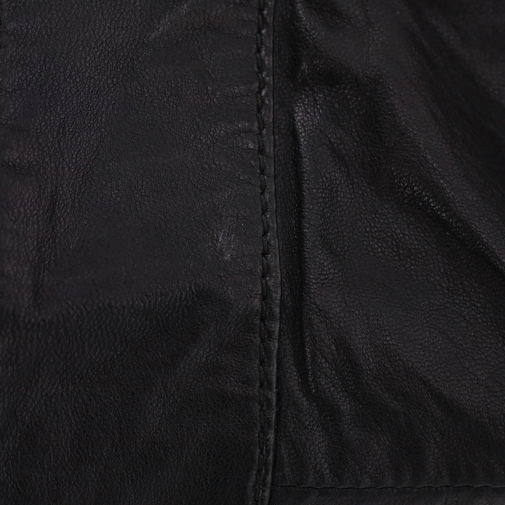 Prada Leather Bomber Jacket For Sale 3