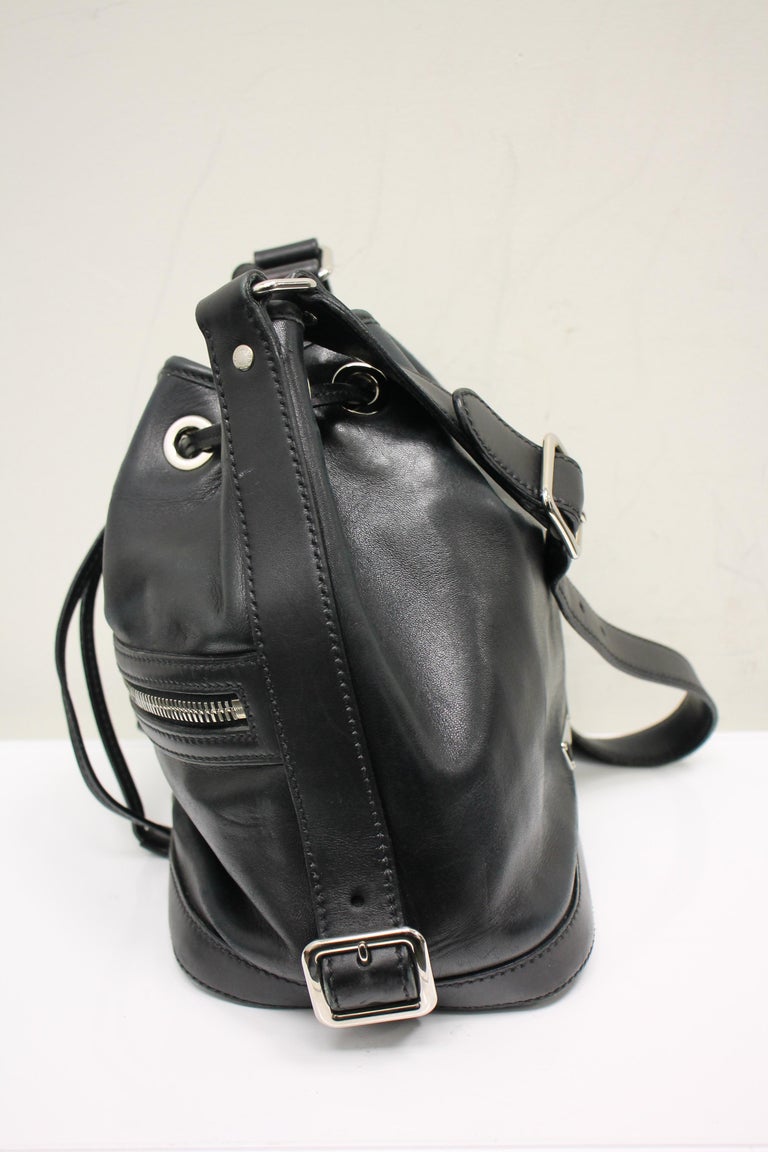 Prada Leather Bucket Bag For Sale at 1stdibs