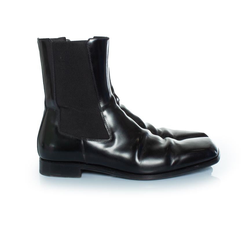 De los hombres Prada, Botas Chelsea de piel en venta