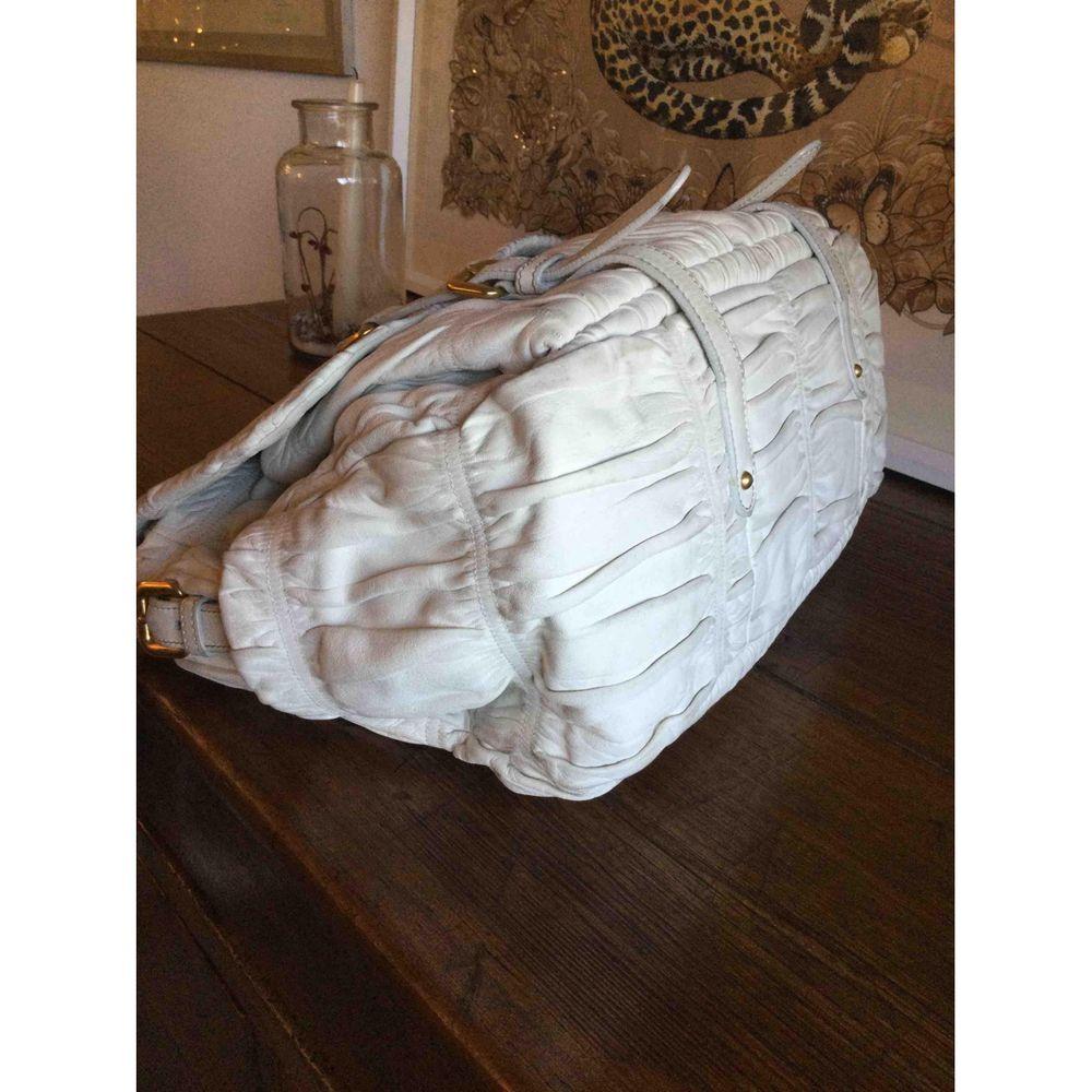 Prada Leather Crossbody Bag in White 3