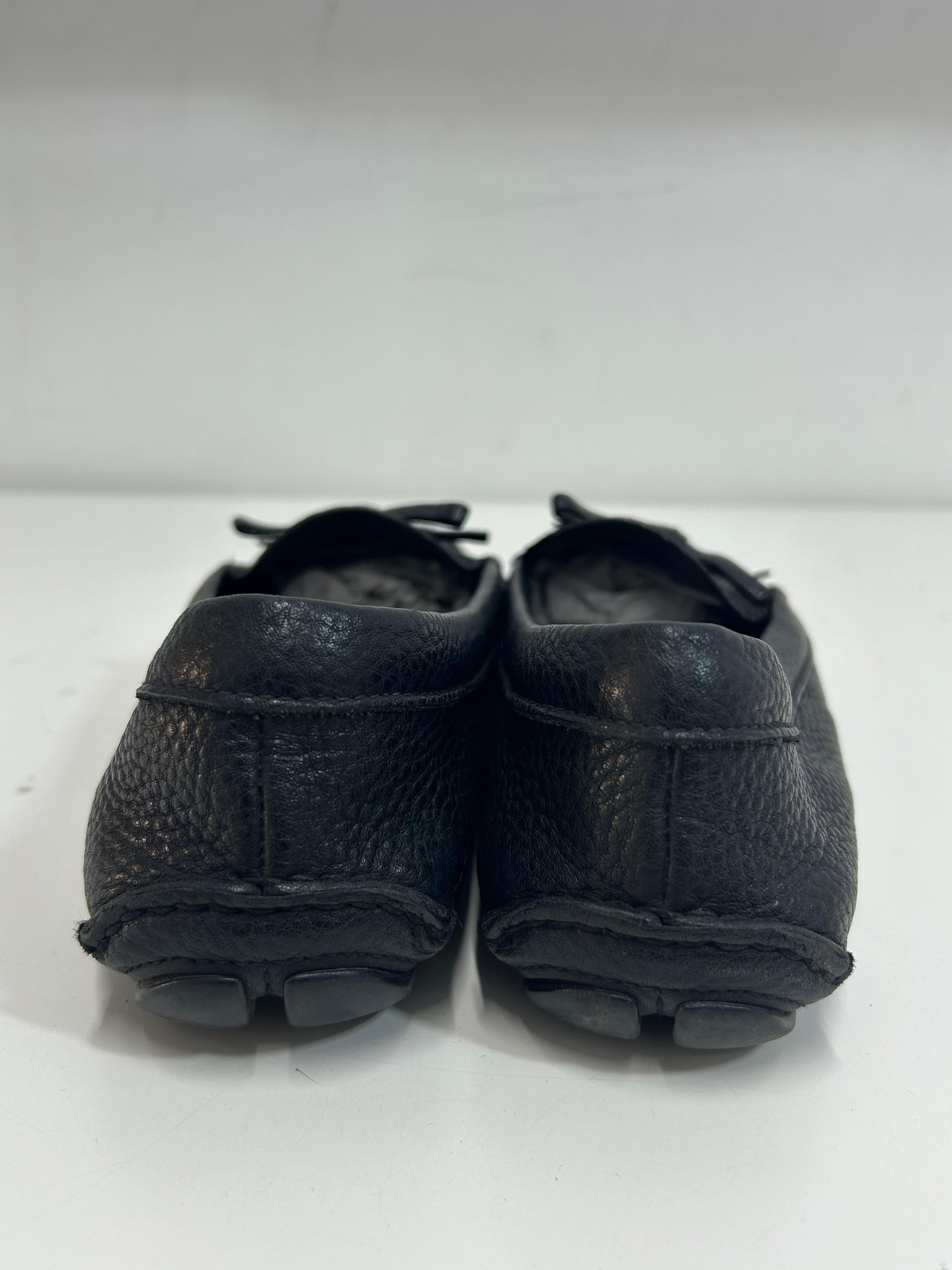 Prada Leather Driving Loafers Size EU 40.5 4