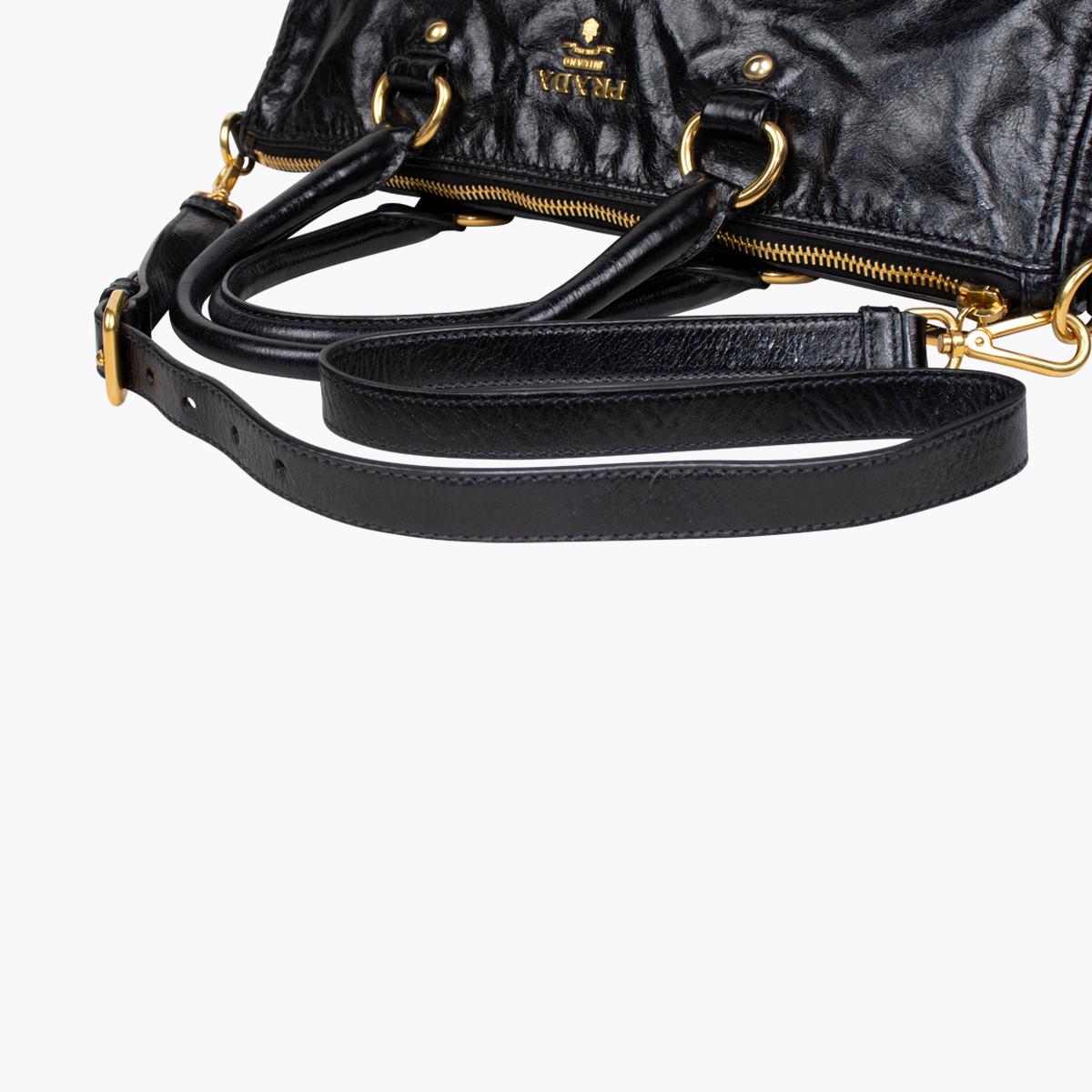 Women's Prada Leather Duffle Bag
