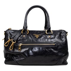 Vintage Prada Leather Duffle Bag