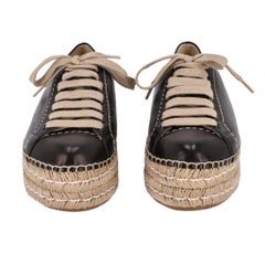 Prada Leather Espadrille Sneakers