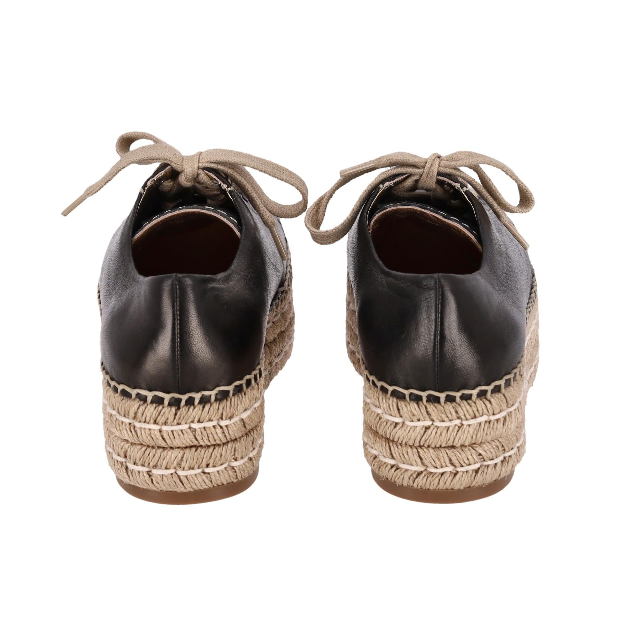 Women's Prada Leather Espadrille Sneakers