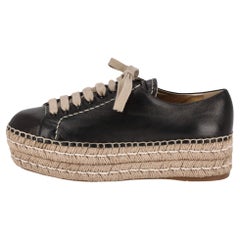 Prada Leather Espadrille Sneakers