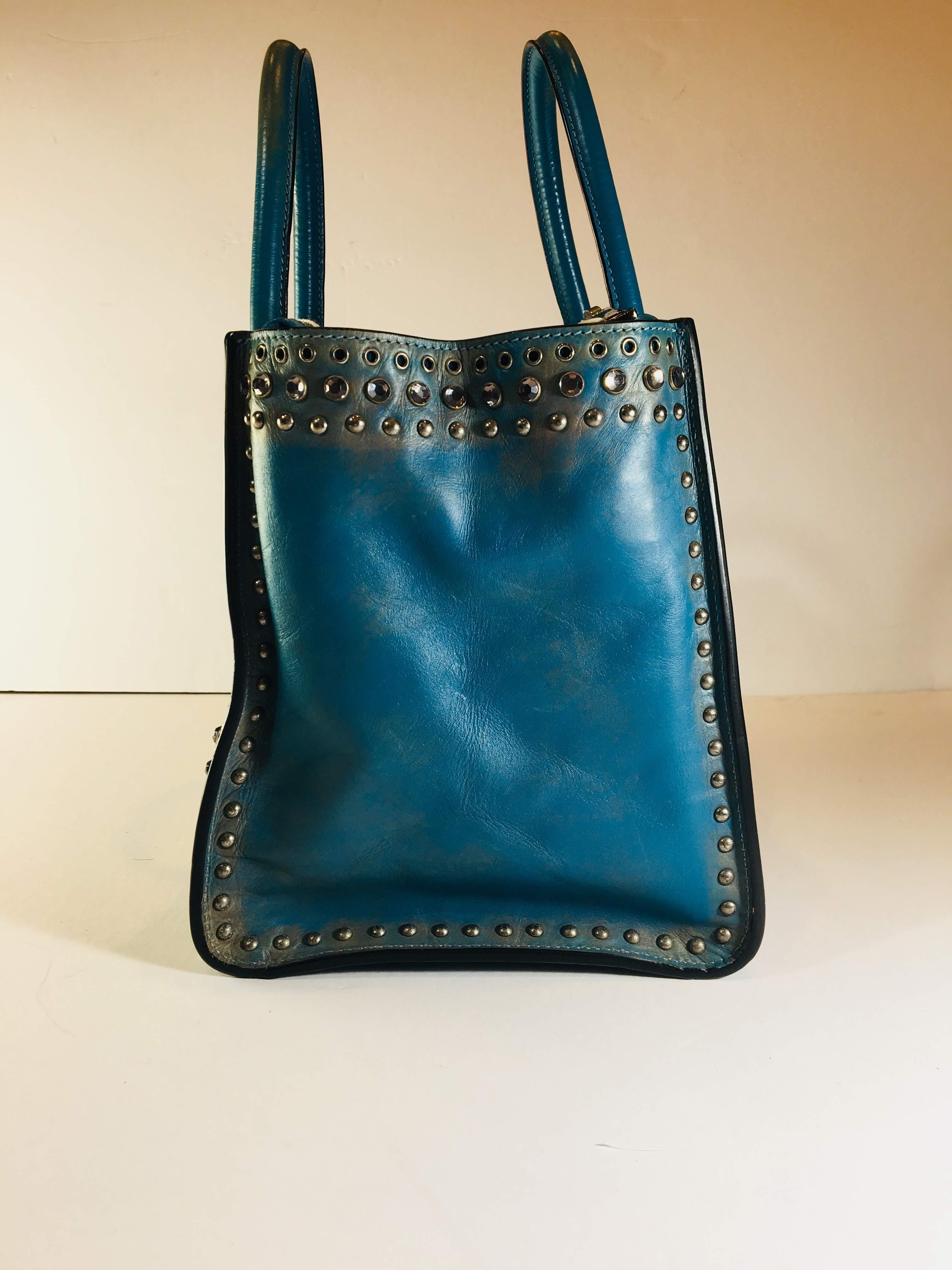Prada Leather Handle Bag  1