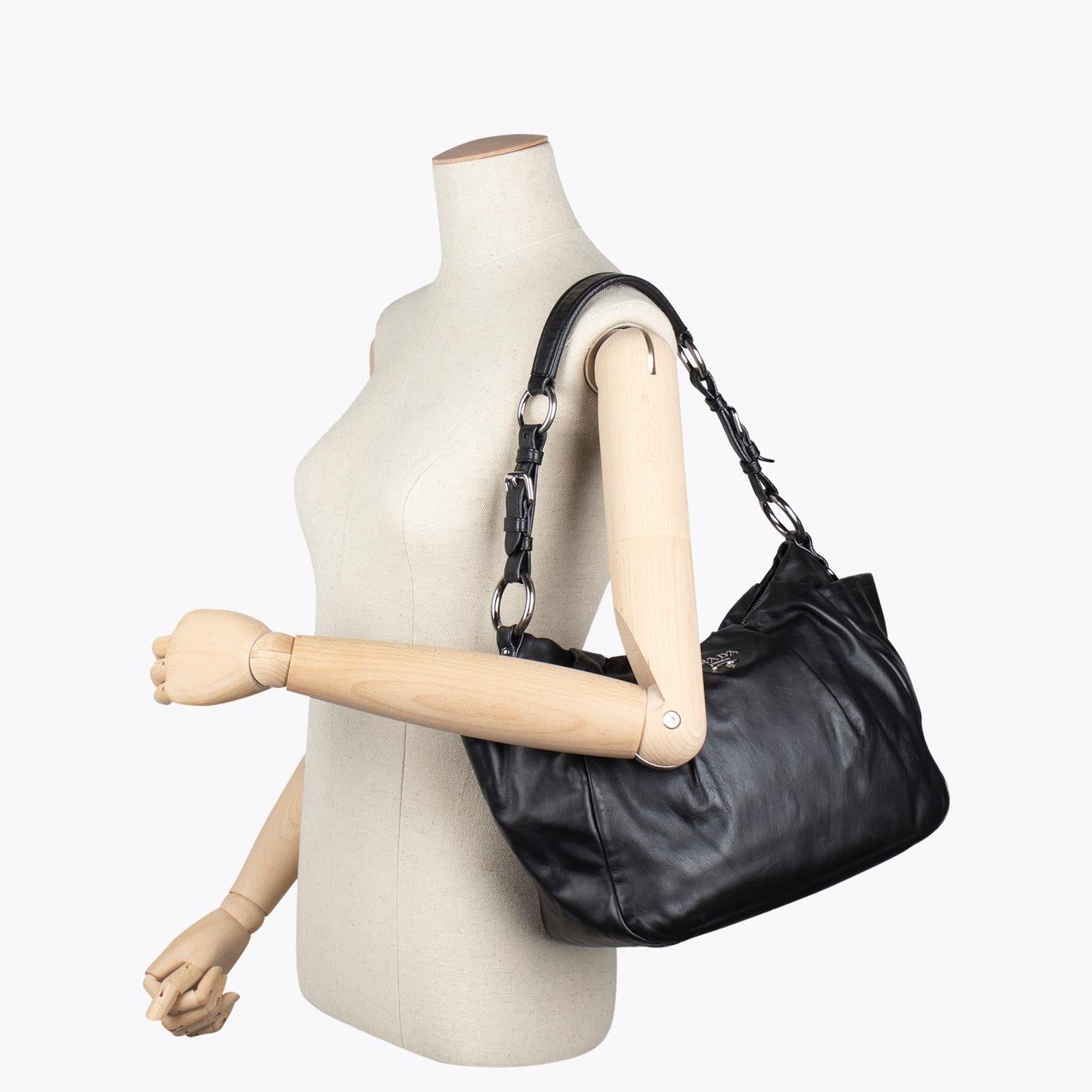 Prada Leather Hobo Bag 4