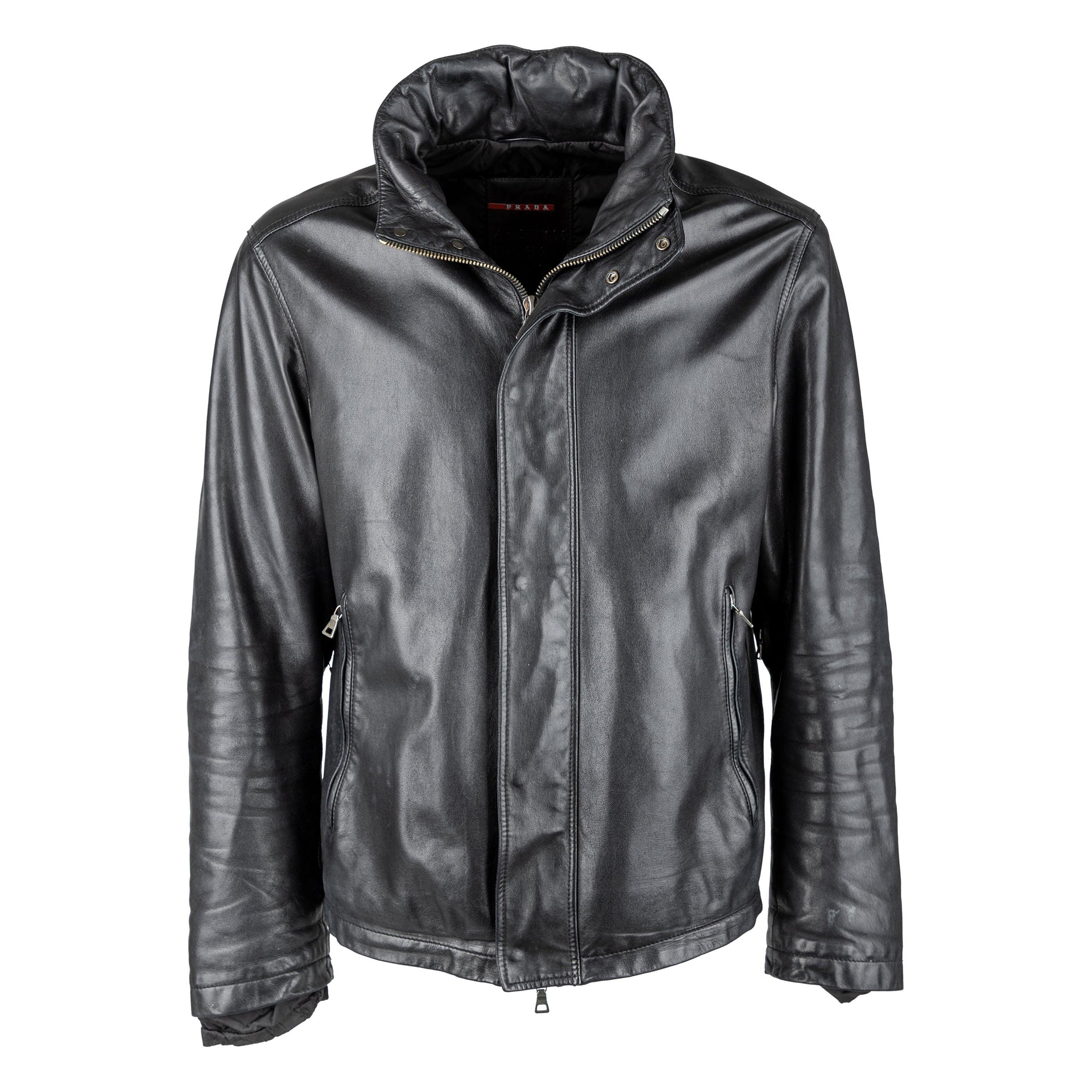 Prada Leather Jacket - 
00s