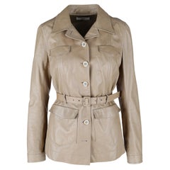 Prada Leather Jacket with Belt 