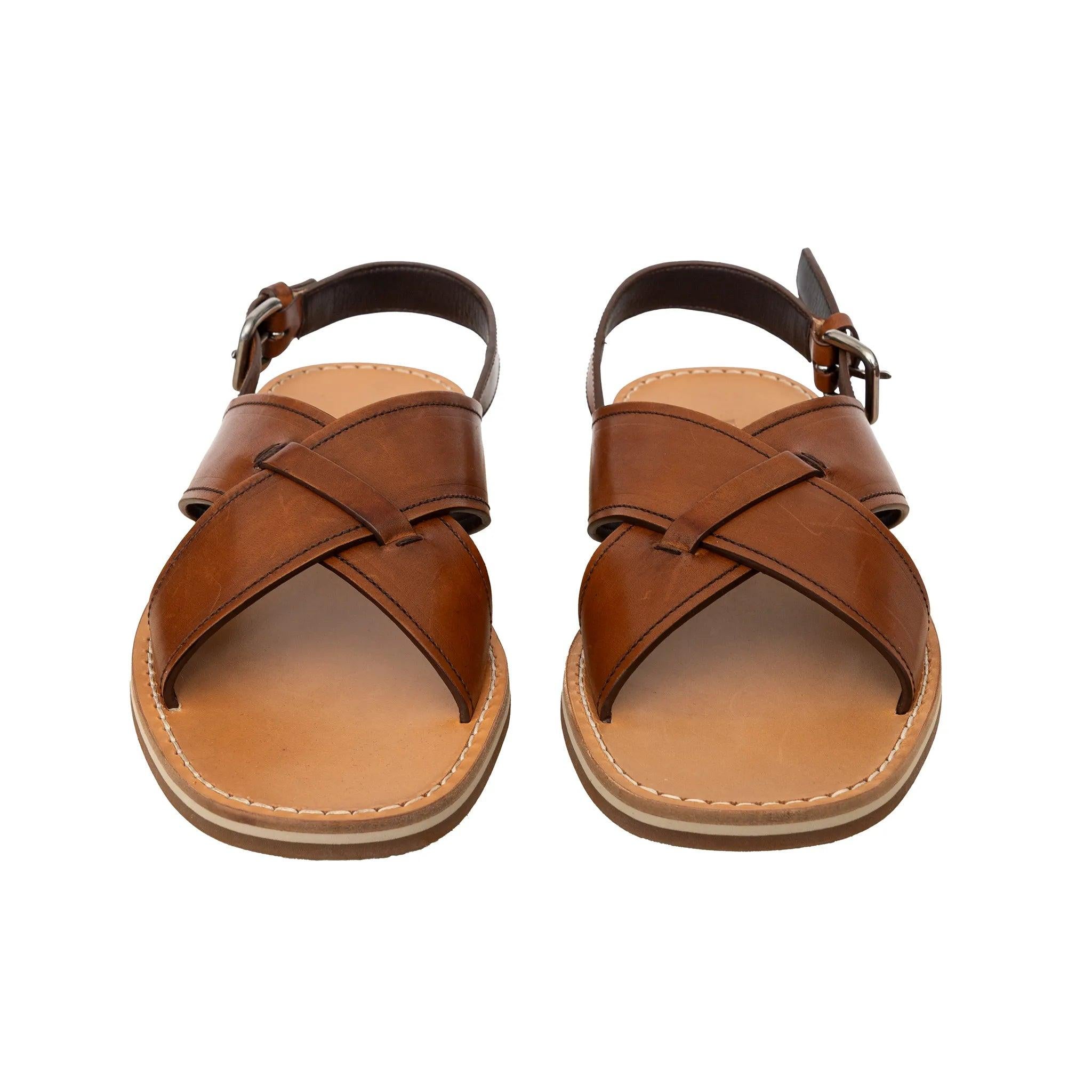Marron Sandales en cuir de Prada - années 10 en vente