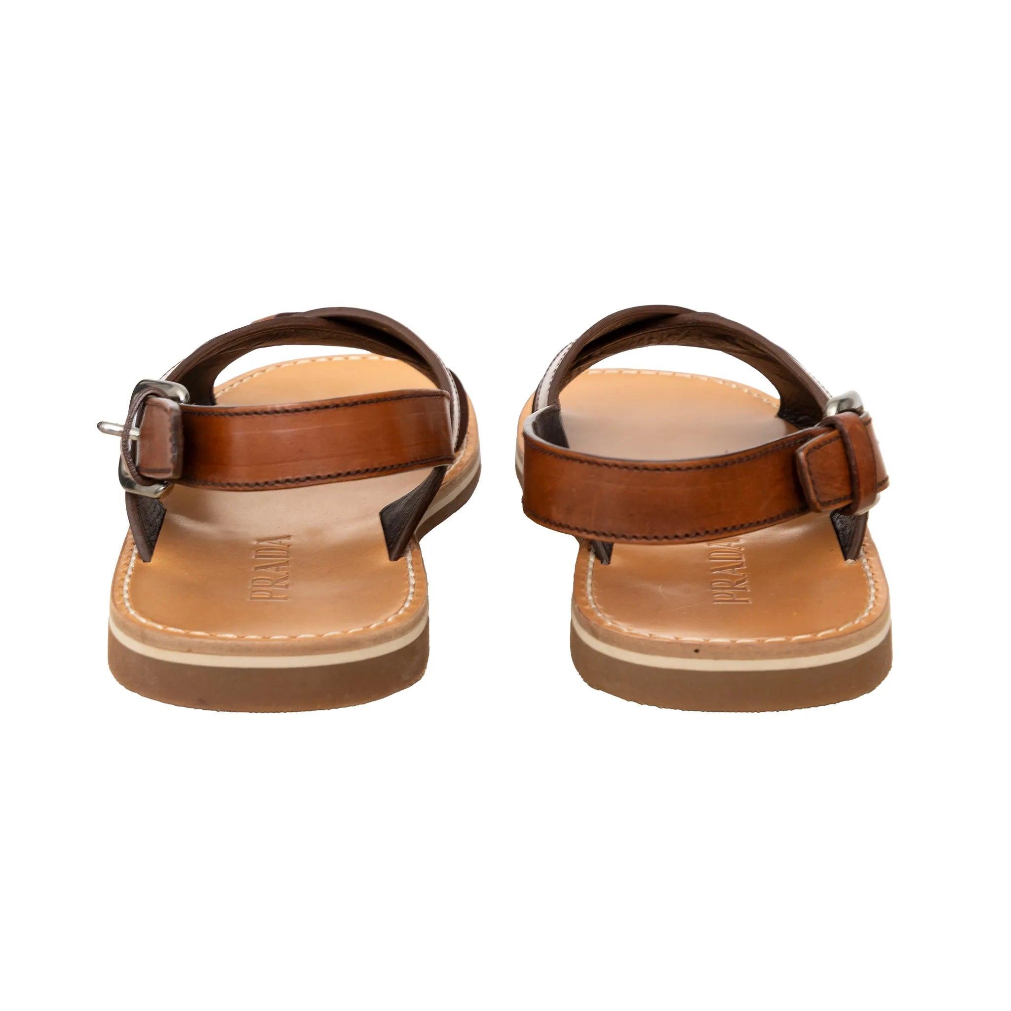 Sandales en cuir de Prada - années 10 Unisexe en vente