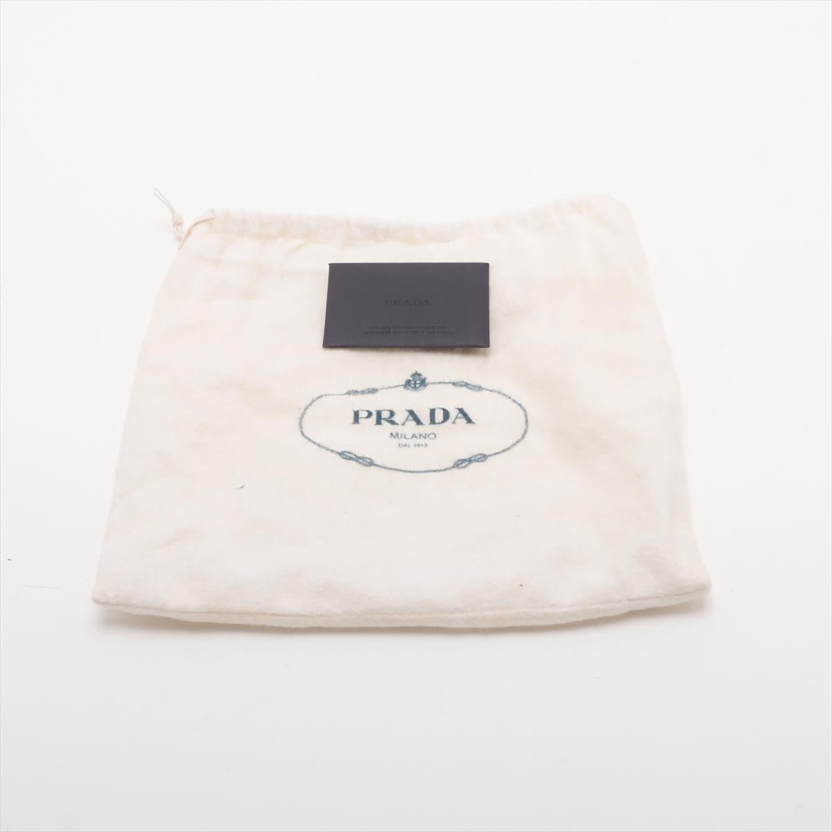 Bolso/ Riñonera bidireccional de piel Prada Negro 11