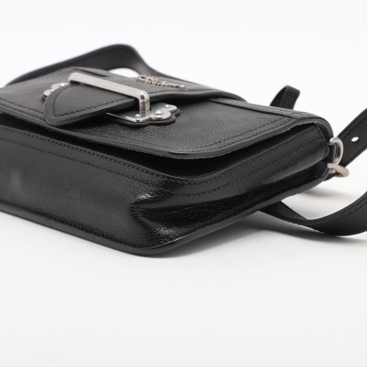 De las mujeres Bolso/ Riñonera bidireccional de piel Prada Negro