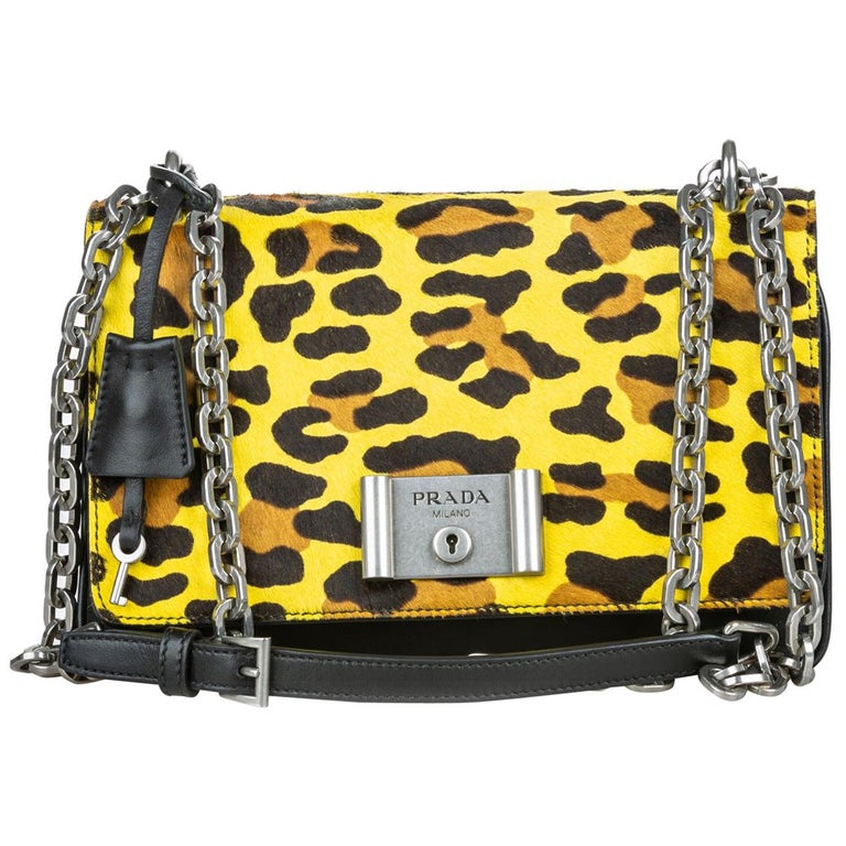 Prada Leopard Cavallino Flap Bag For Sale at 1stDibs | prada cavallino leopard  bag, prada leopard bag, leopard prada bag