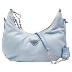 Prada Light Blue Nylon Re-Edition 2006 Crossbody Bag
