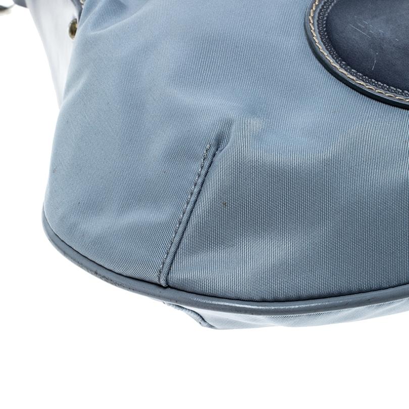 Prada Light Blue Nylon Shoulder Bag 1