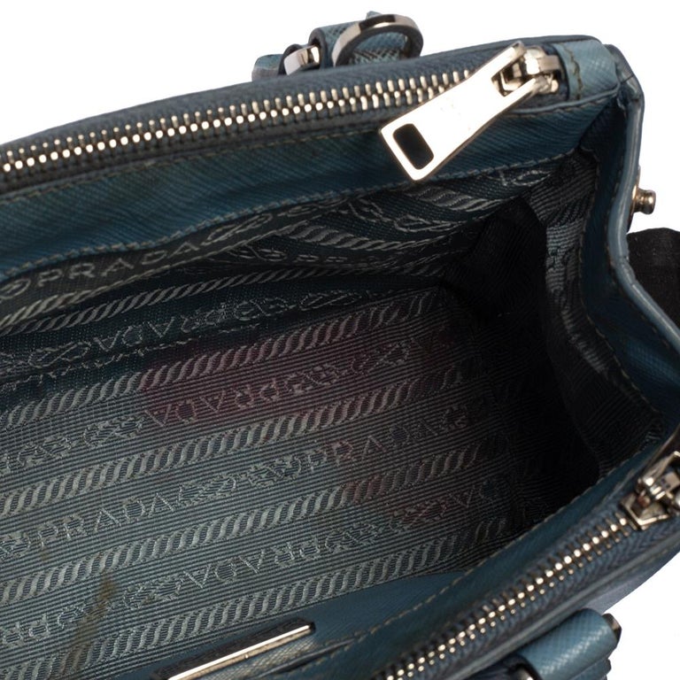 Light Blue Prada Galleria Saffiano Leather Mini-bag