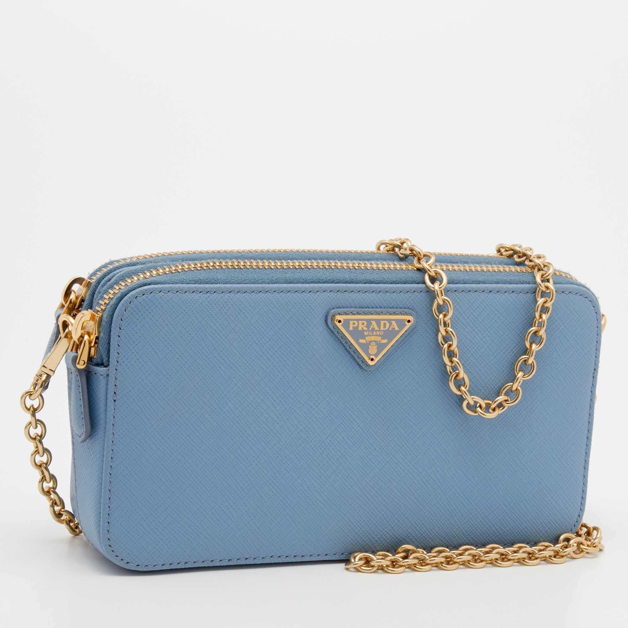 prada light blue bag