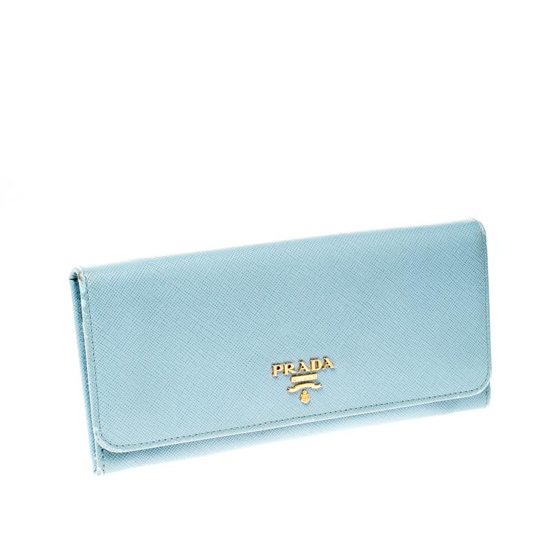 light blue prada wallet
