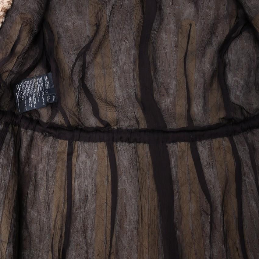 Prada Light Brown Mink Fur Self-Tie Waist Jacket For Sale 2