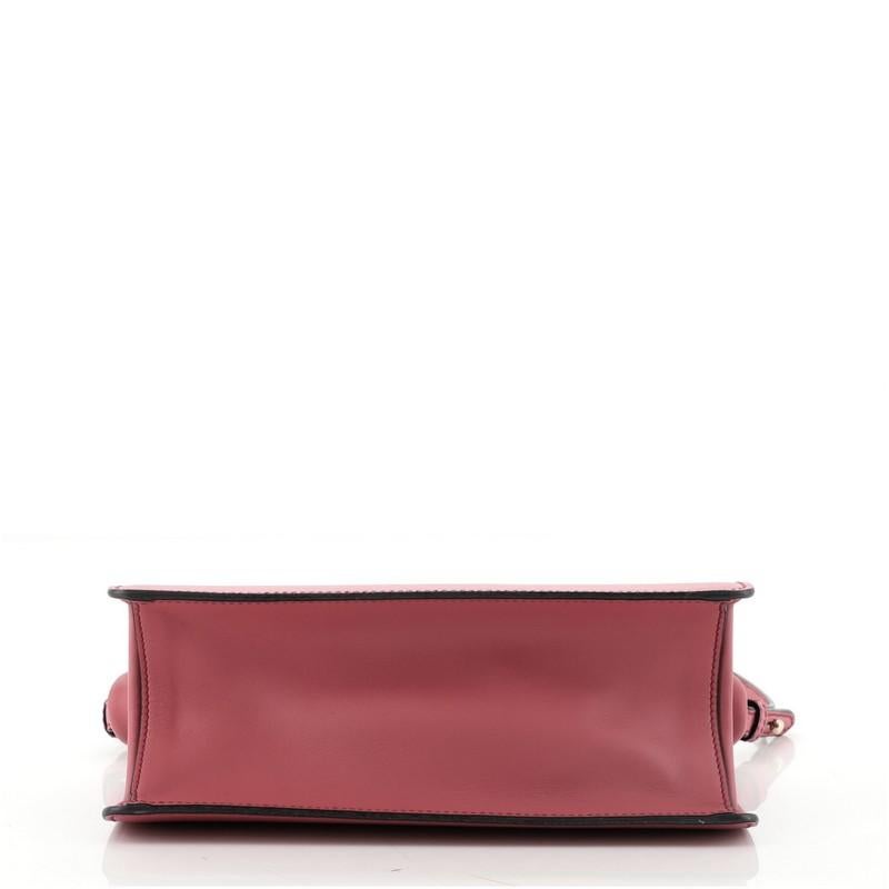 Pink Prada Light Frame Shoulder Bag Saffiano Leather Small