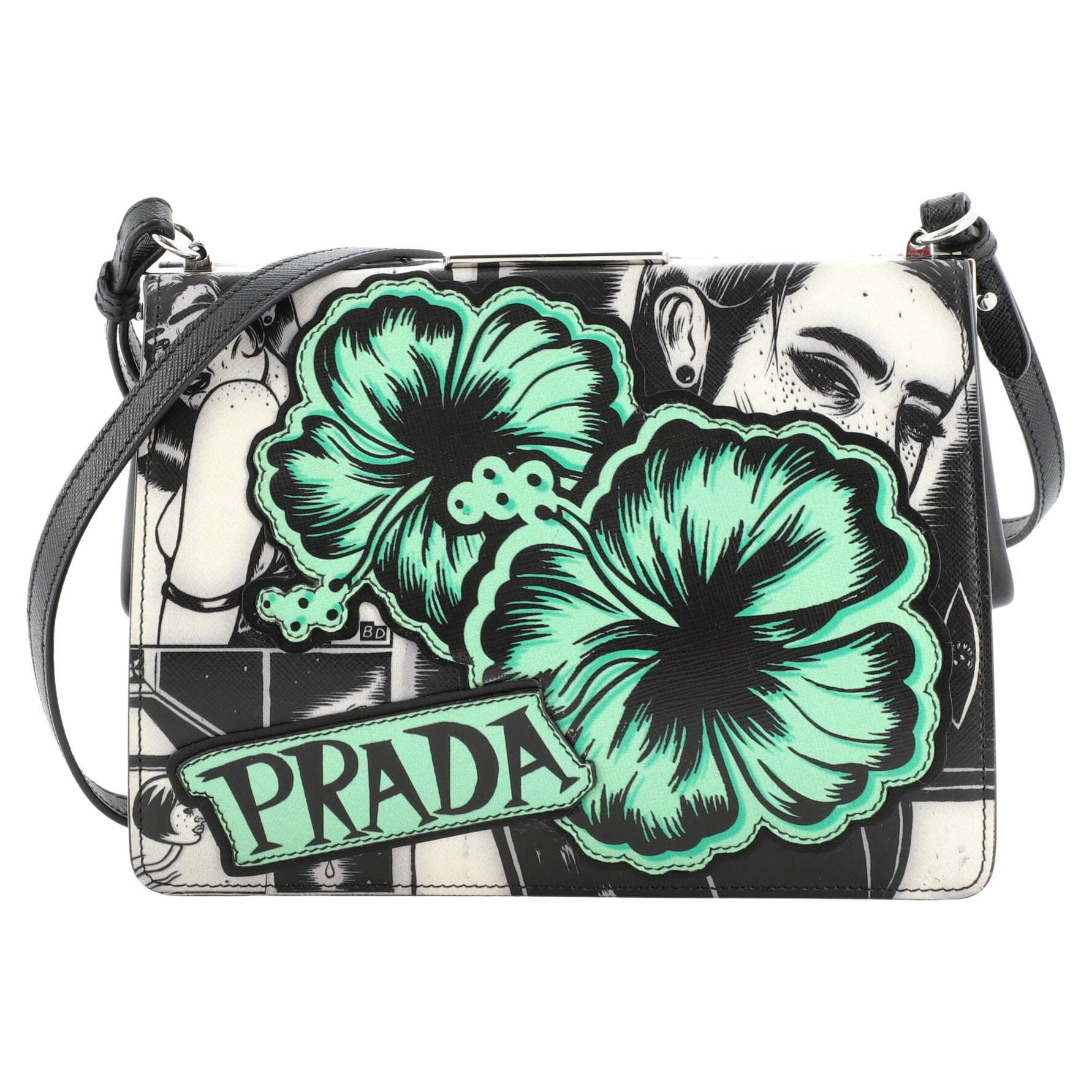 Prada light frame leather bag hot sale