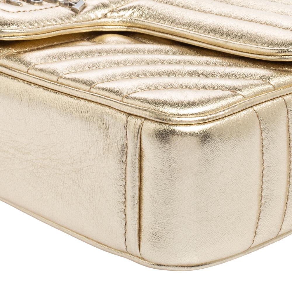 Women's Prada Light Gold Diagramme Leather Medium Shoulder Bag