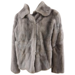 Retro Prada light grey mink fur 