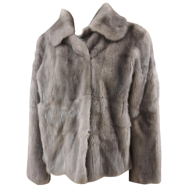 Prada light grey mink fur For Sale at 1stDibs | prada mink