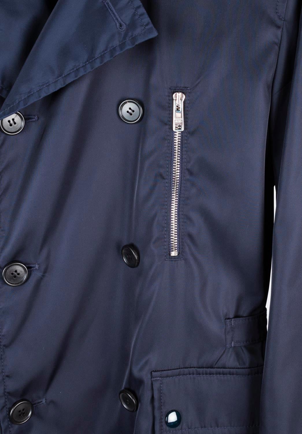 Noir Prada light jacket Homme veste safari multi zip Taille ITA48/Medium, S797 en vente