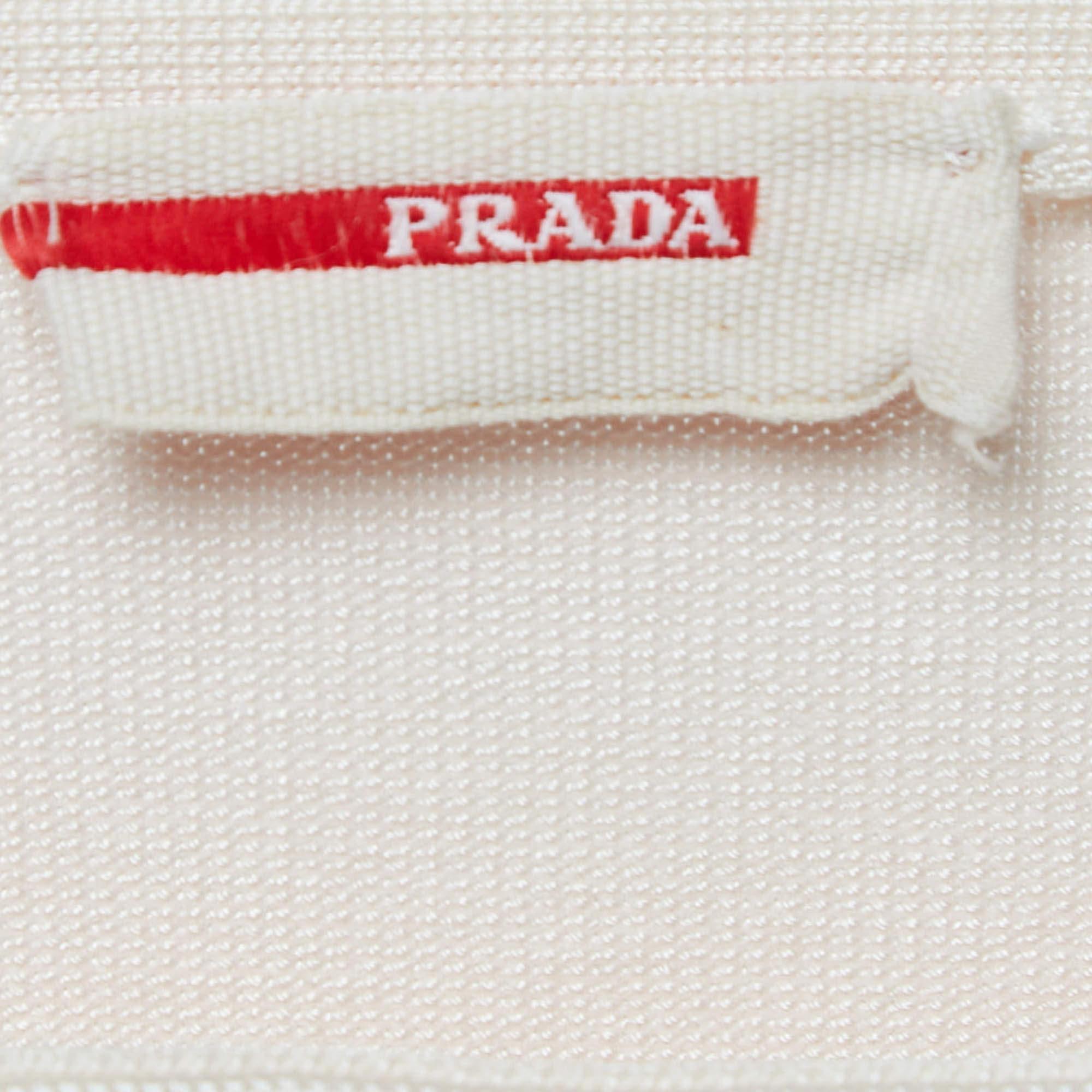 Women's Prada Light Pink Knit Elasticated Waist Pencil Skirt S
