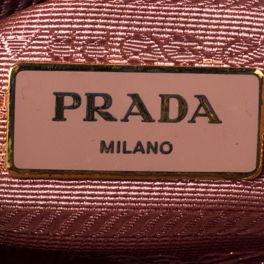 Women's Prada Light Pink Saffiano Leather Small Promenade Satchel