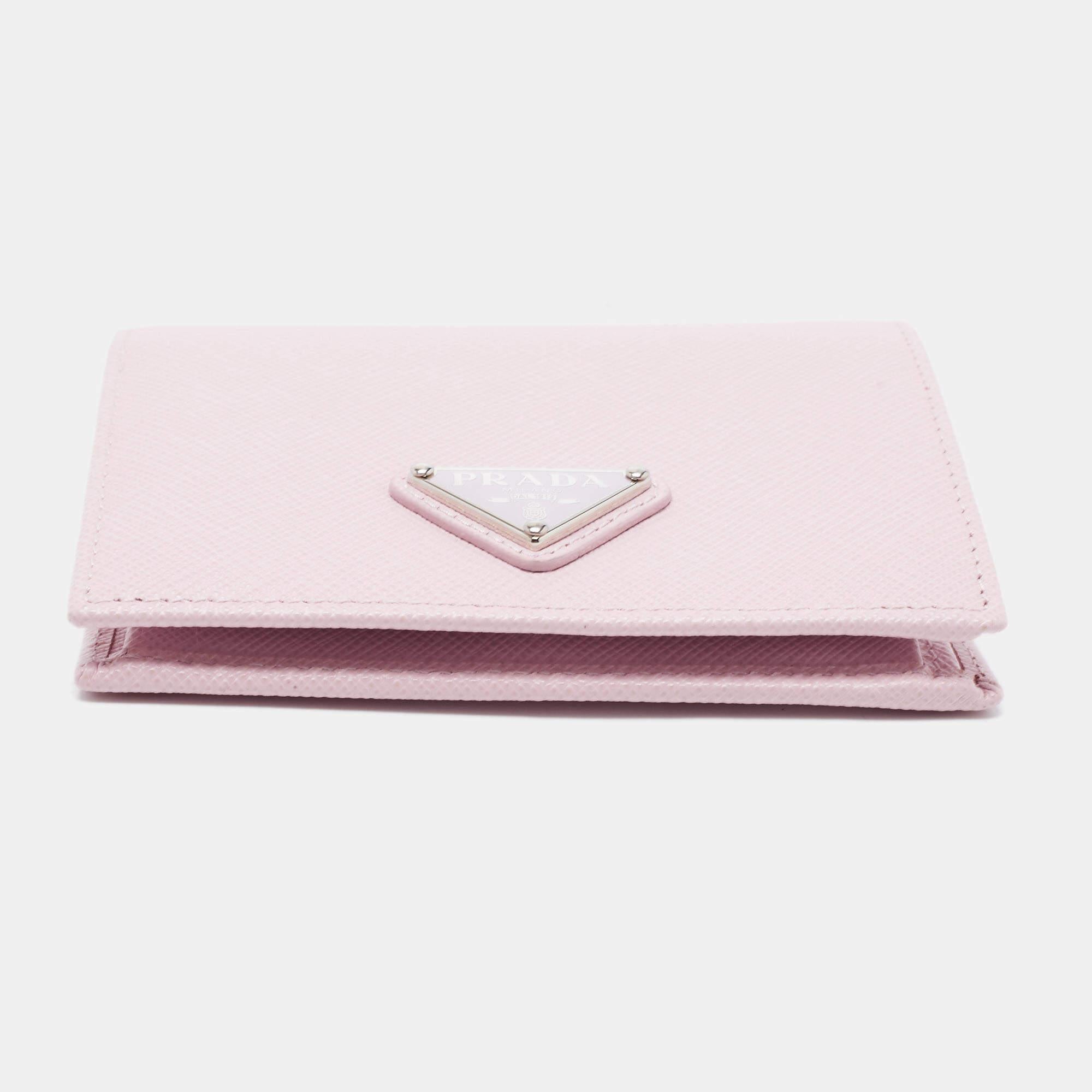 prada hot pink wallet