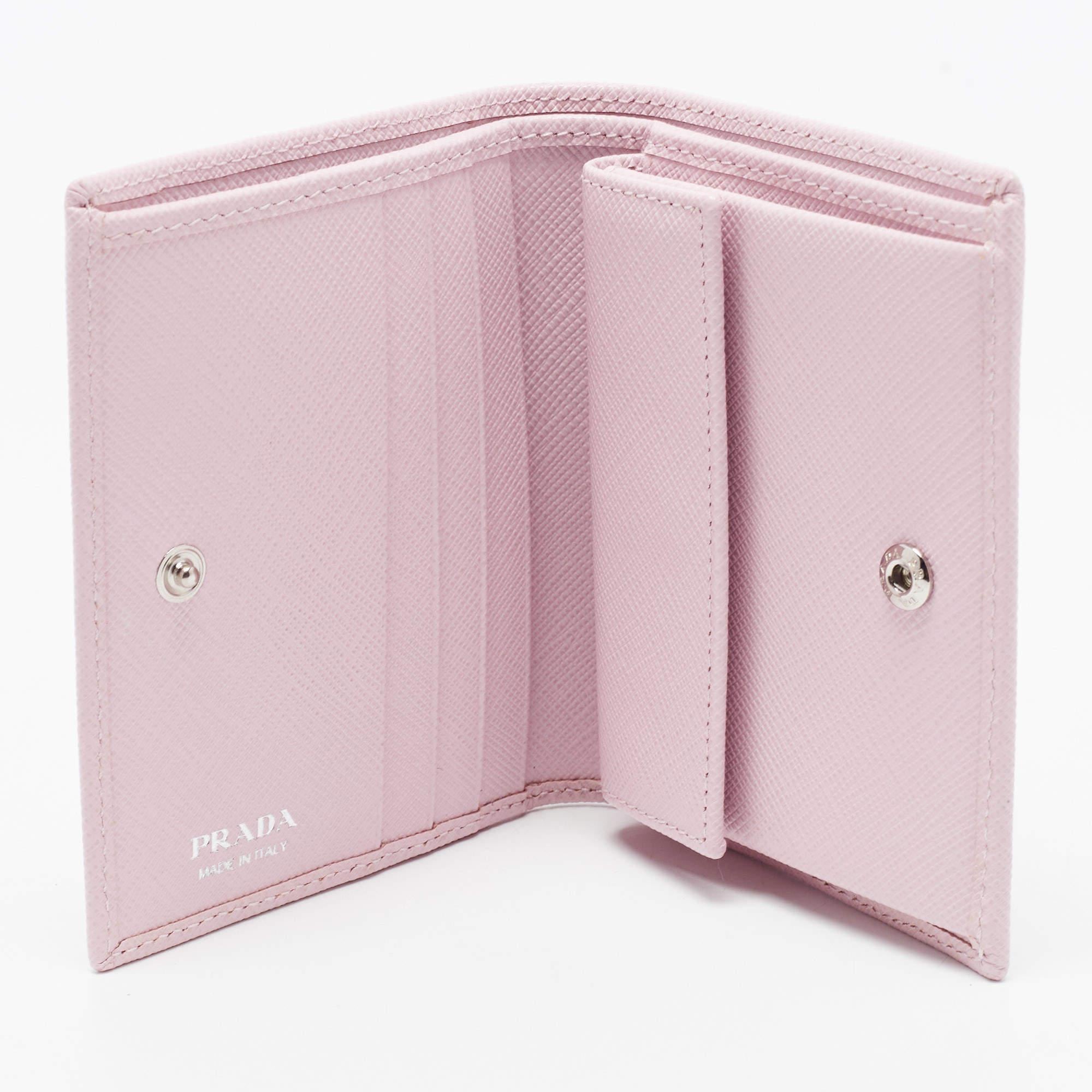 prada wallet pink