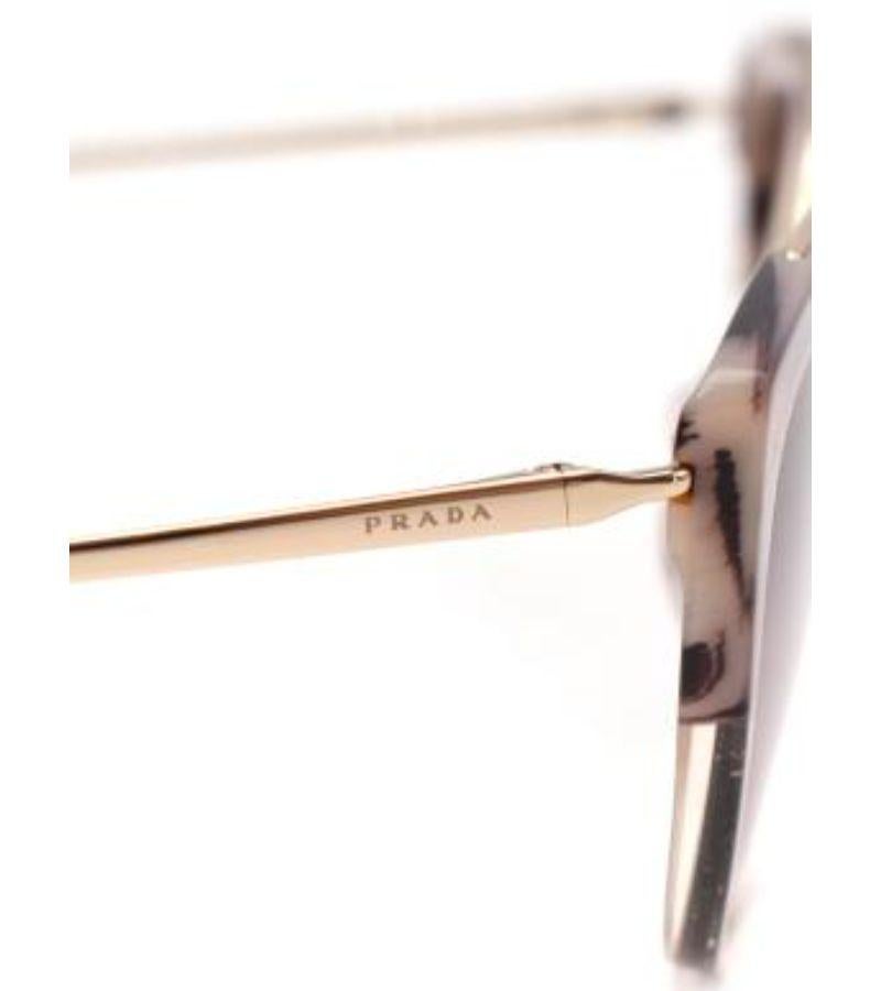 Prada Lilac Acetate & Gold-Tone Metal Cat Eye Sunglasses For Sale 4