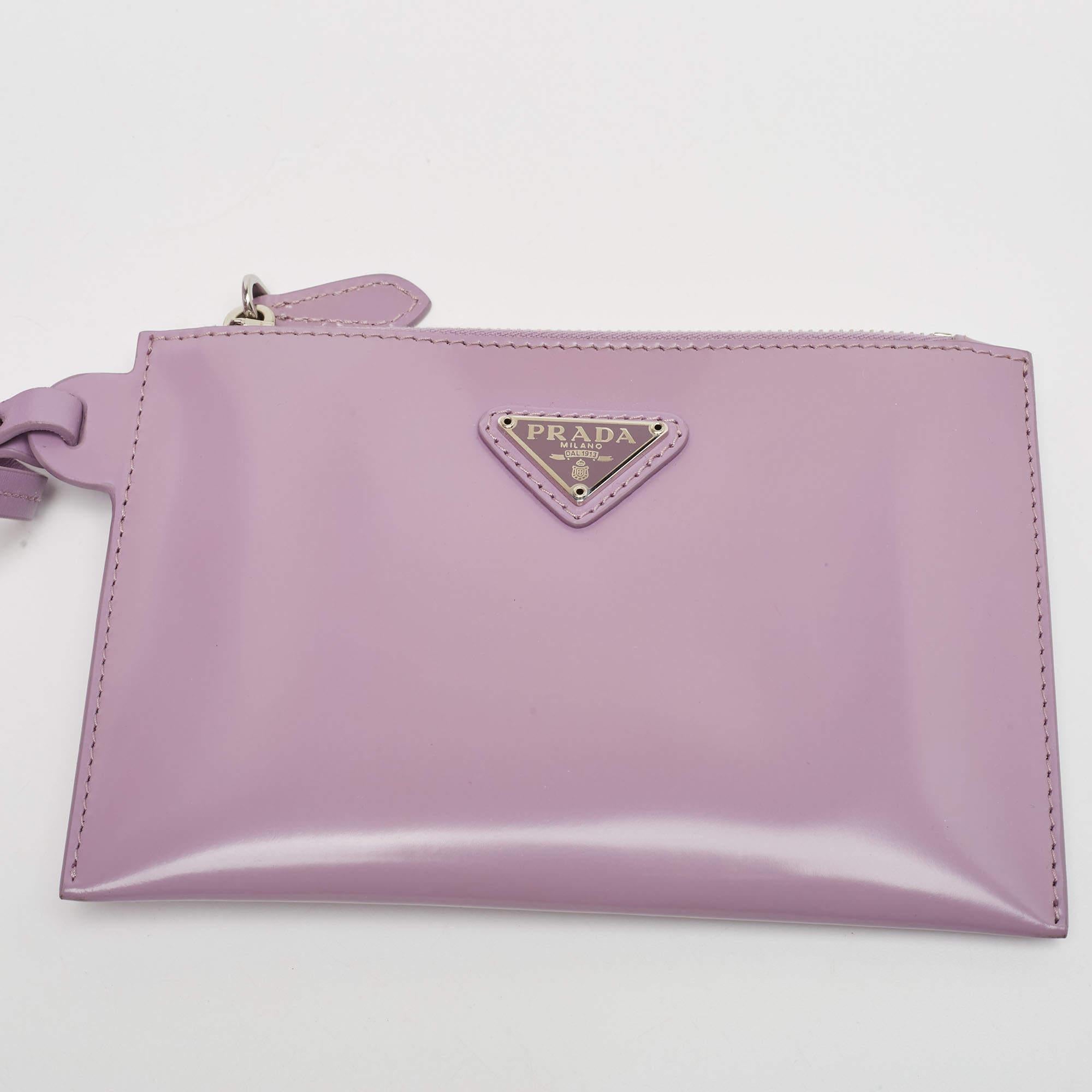 Prada Lilac Mesh Nylon and Sequin Small Lily Tote For Sale 10