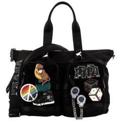 Prada Limited Edition Patches Tote Quilted Tessuto Large
