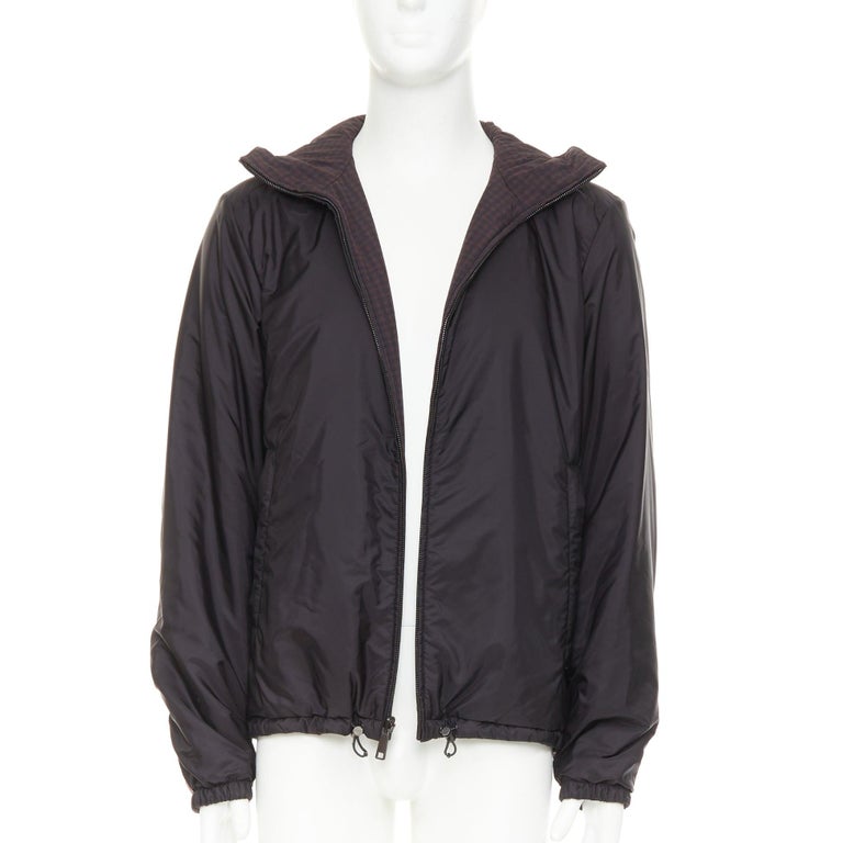 PRADA Linea Rossa 2014 Reversible nylon hooded windbreaker jacket