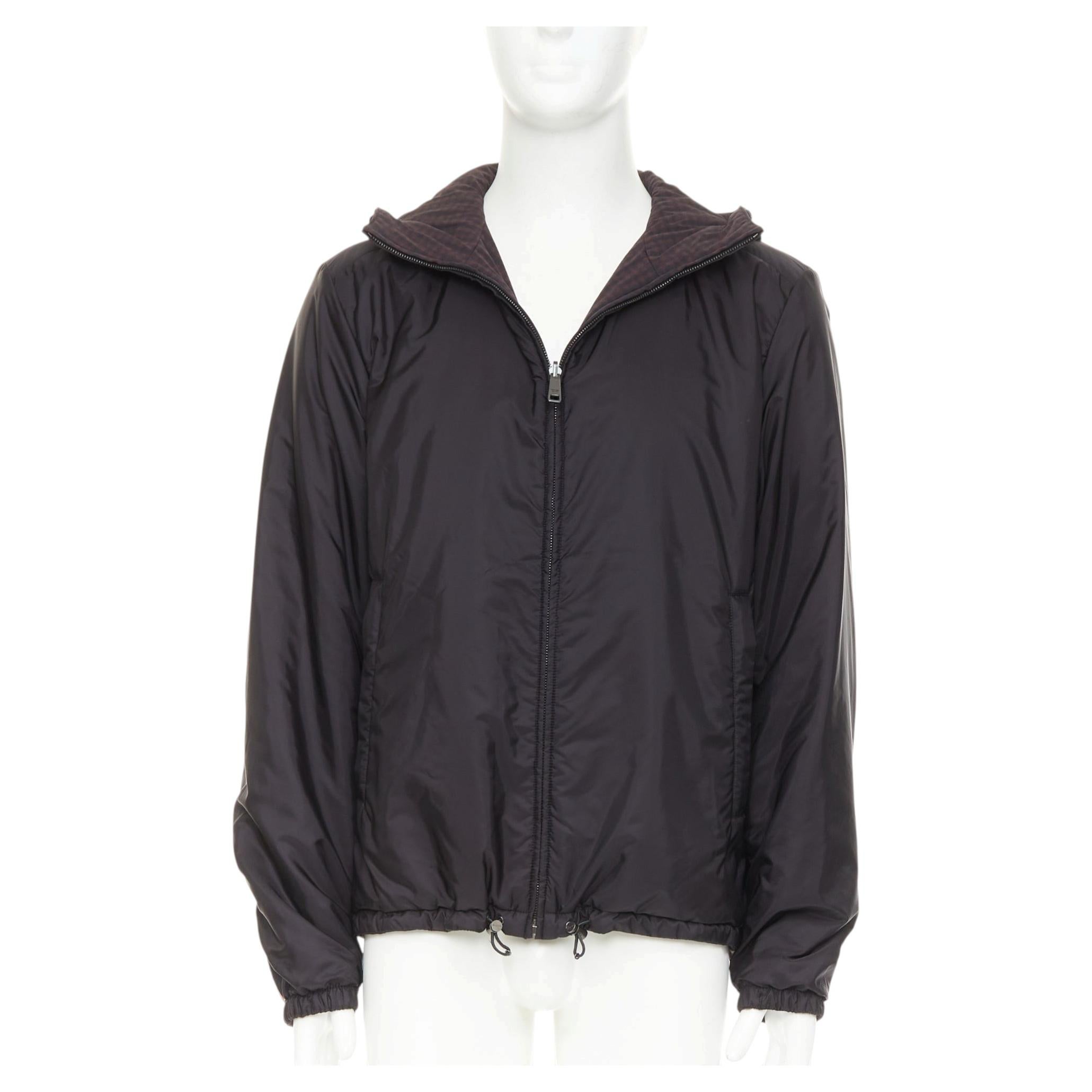 PRADA Linea Rossa 2014 Reversible nylon hooded windbreaker jacket IT52 XL