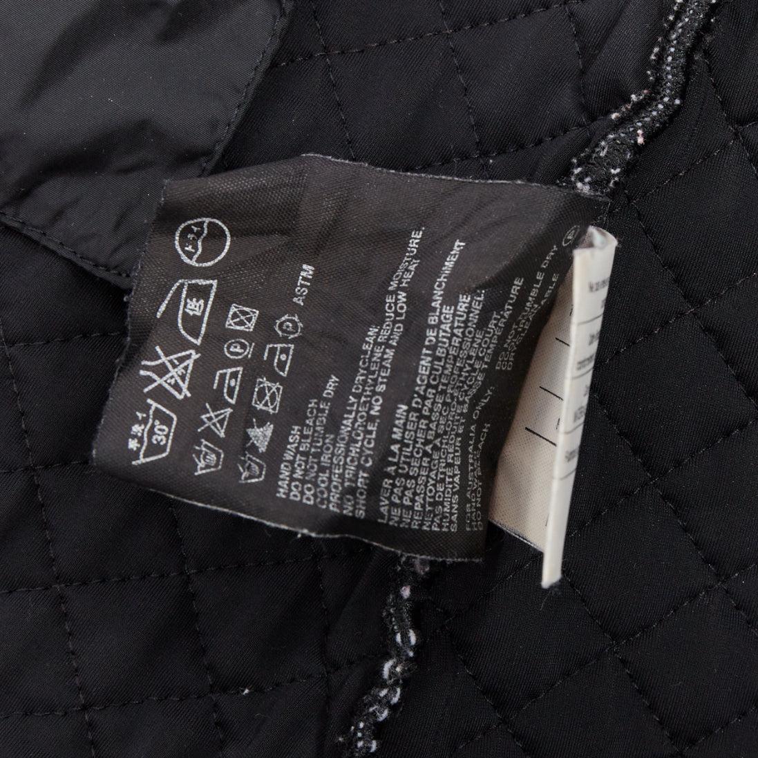 PRADA Linea Rossa black nylon blend red logo zip quilted zip up jacket L 4