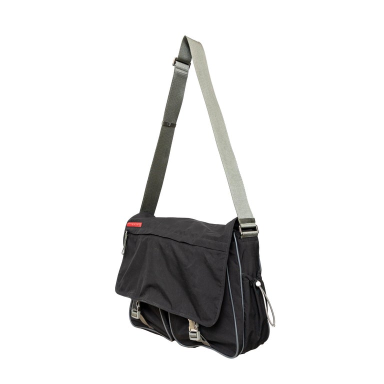 Crossbody Bag Prada Kuriertasche Prada Linea Rossa Messenger Bag