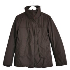 Prada Linea Rossa Vintage Brown Quilted Ski Jacket Y2K